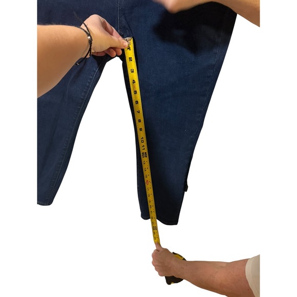 Loft Outlet Size 14 Petite Skinny Jeans Dark Wash Blue Stretch Denim 402939 - Picture 8 of 9